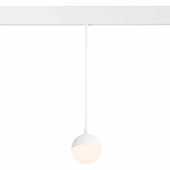 ST358.533.07 Магнитный трековый светильник подвесной Белый LED 1*7W 3000K 520Lm Ra>80 120° IP20 D90x СКАЙЛАЙН 48V