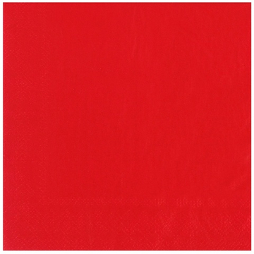 Салфетка в красном цвете, 33 см, 12 шт