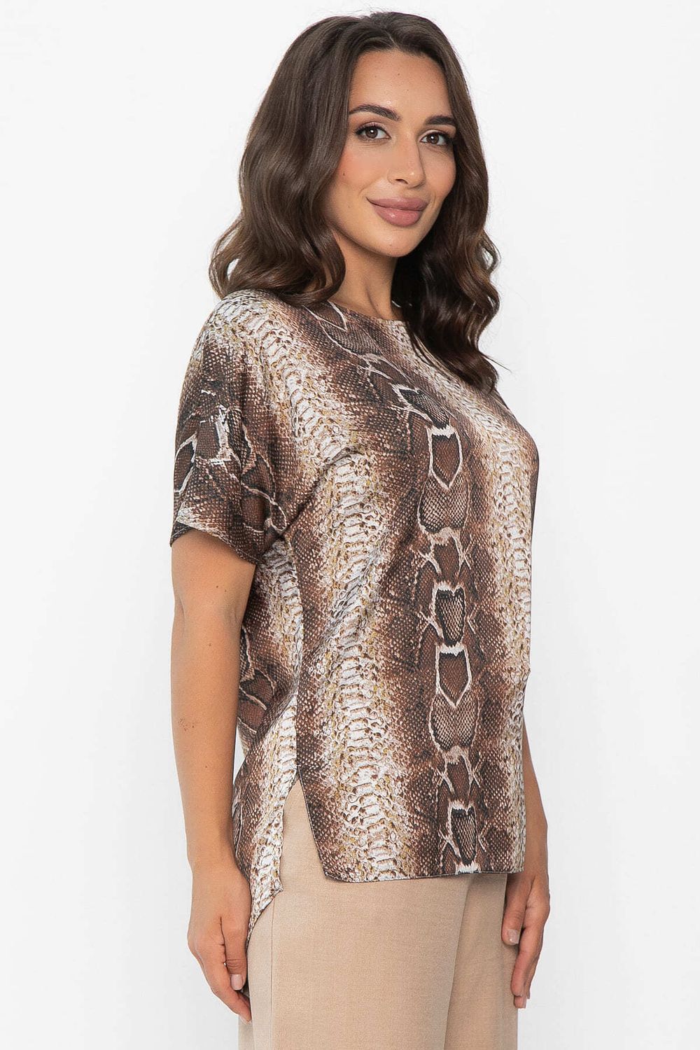 Блуза Морган (коричневая) Б14031-16М LT Collection