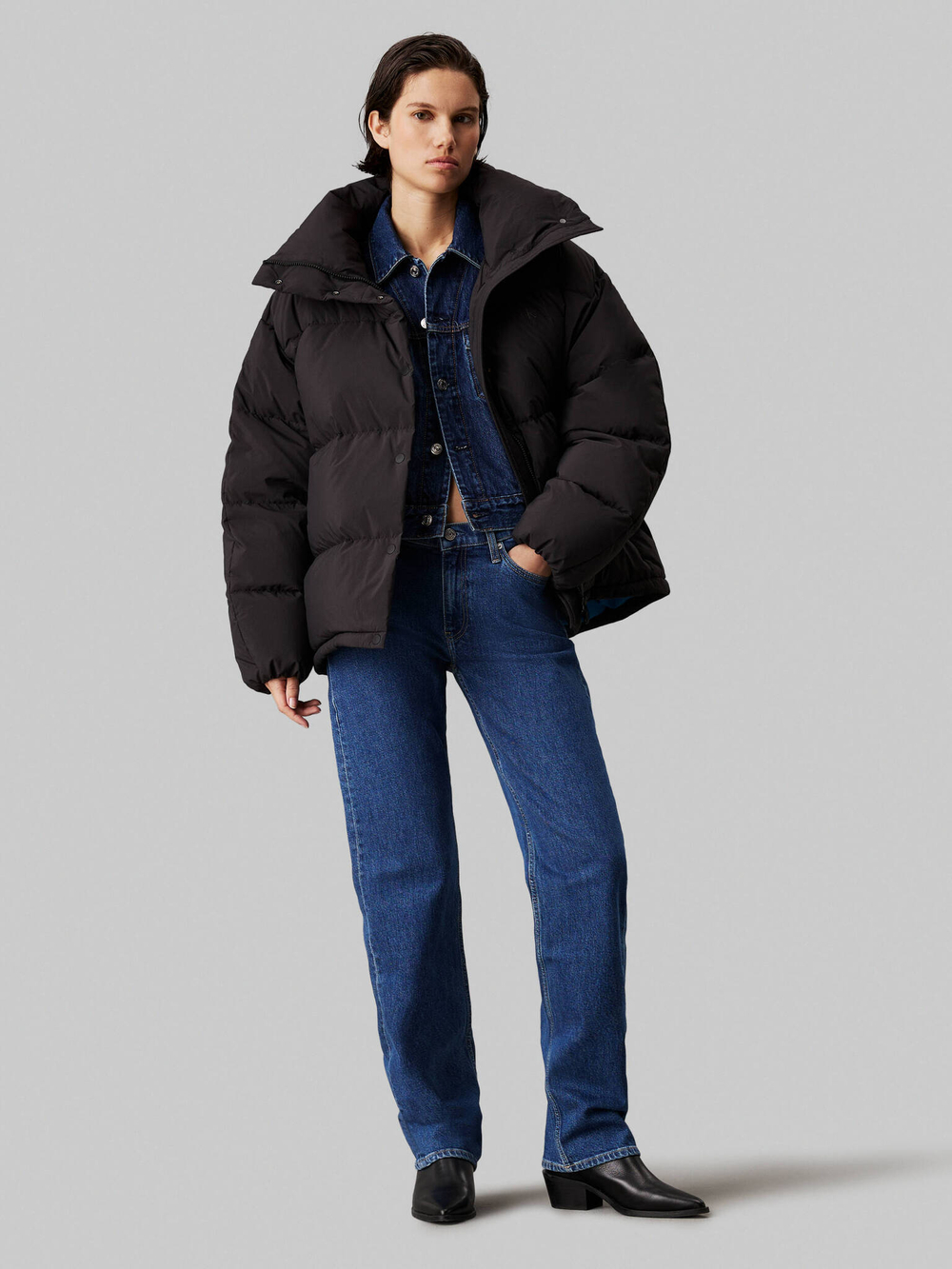 Пуховая куртка CALVIN KLEIN JEANS - черный(J20J224922)