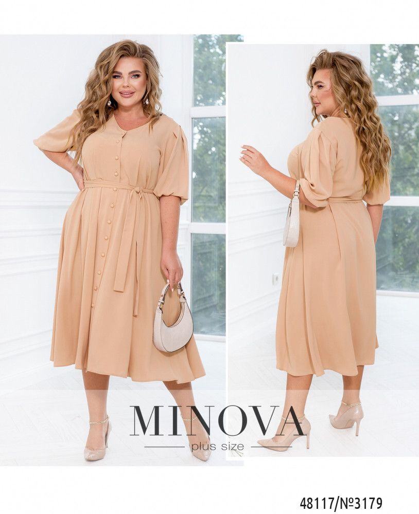 Платье 3179-пудра Minova