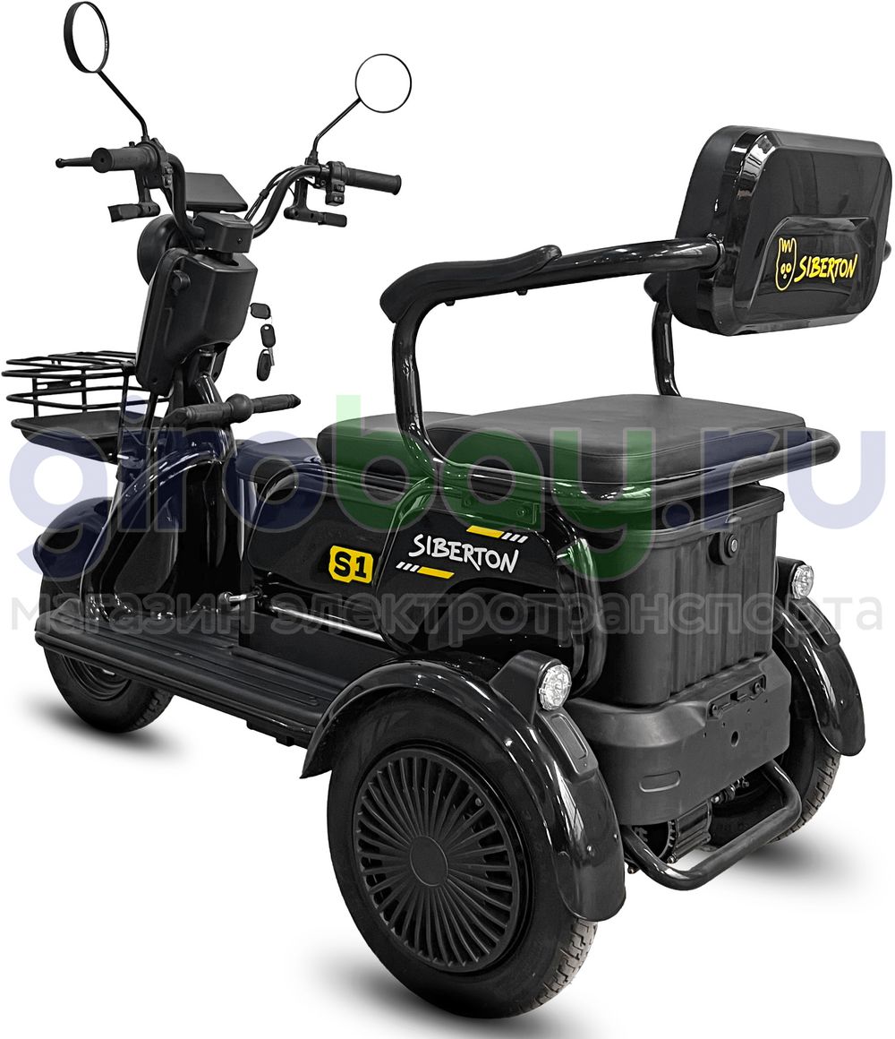 Электротрицикл SIBERTON V1 2000W (60V/21Ah) фото №5