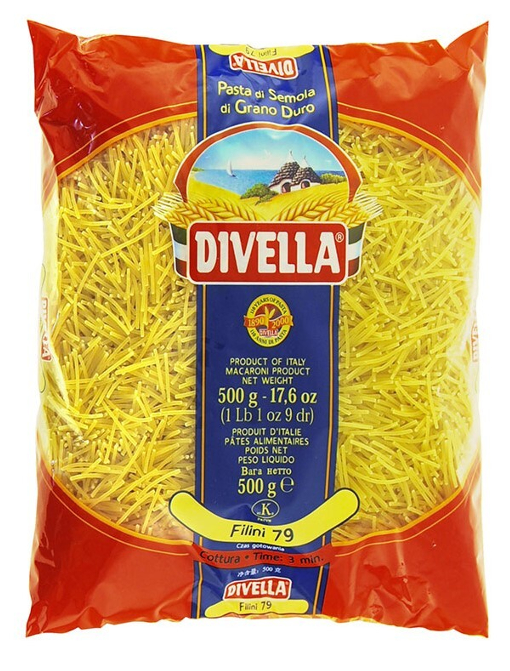 Паста Divella Филини 500 грамм