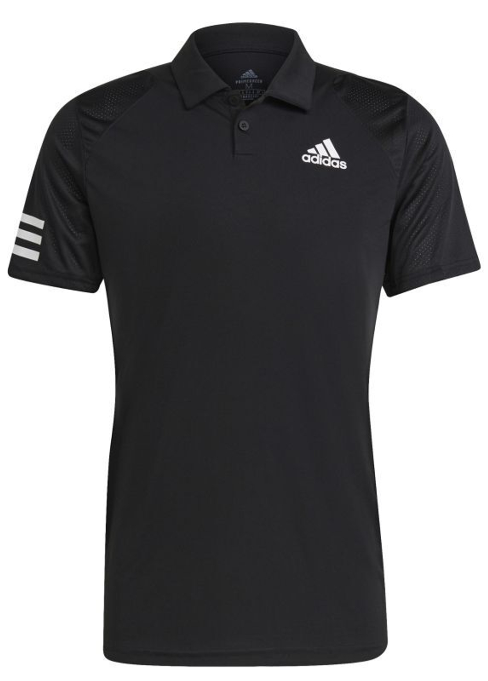 Мужское поло теннисное Adidas Club 3STR Polo - black/white
