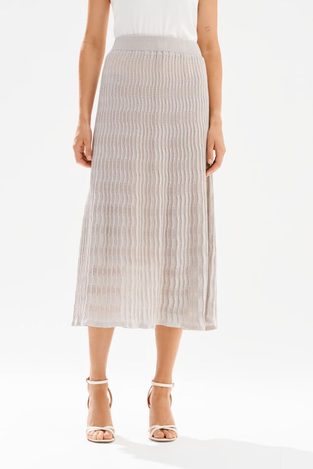 4949 Юбка женская (серый)