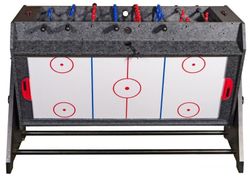 Стол-трансформер "Vortex 3-in-1" (3 игры: аэрохоккей, футбол, бильярд, 127 х 78.7 х 86.4 см, серый)