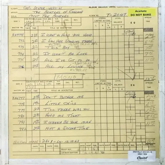 The Beatles – Meet The Beatles! LP