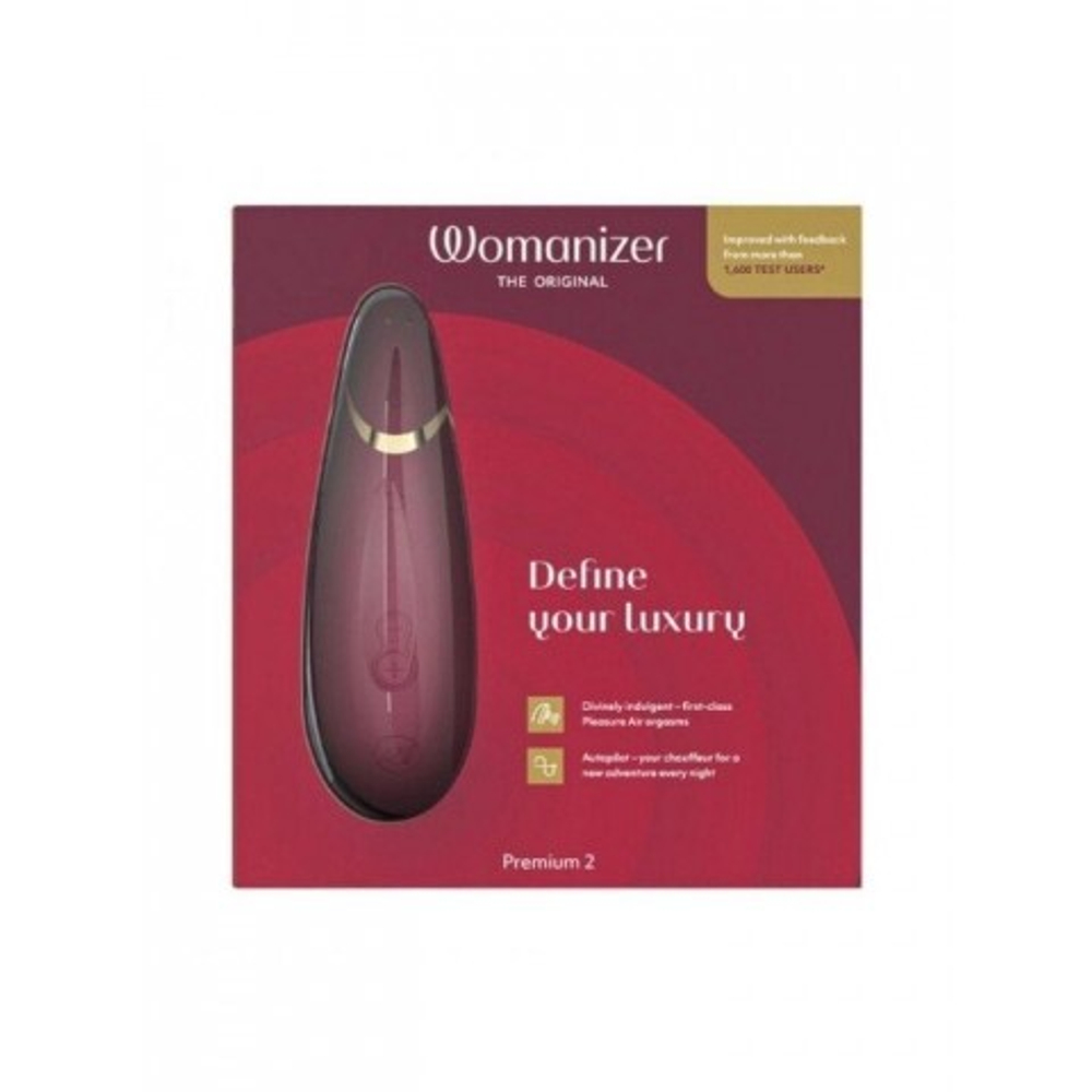 Бесконтактный клиторальный стимулятор Womanizer Premium 2 бордовый