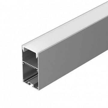 Профиль для прямоугольных светильников 3м 042902 серебристый LINE-S-3667-3000 ANOD Arlight