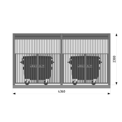 Навес для мусорного контейнера Garba х2
