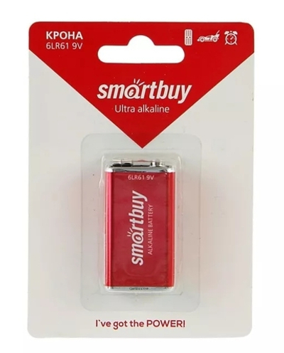 SMARTBUY 6LR61 крона 9V BL1 (12/240)