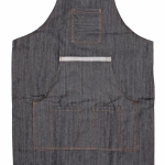 Фартук универсальный рабочий «MASTER», три кармана, цвет черный, 82,5*63,5см (ткань джинса)