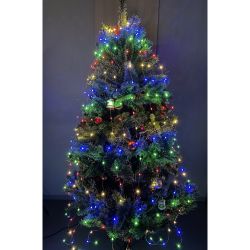 ENIN -2NM ЭРА Гирлянда LED Дождик 10 нитей 2 метра мультиколор 220V