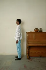 Рубашка Soeurs Вязаная / Milk Crocheted Long Sleeve молочная