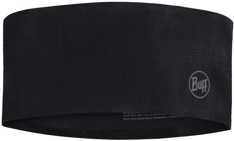 Повязка Buff Thermonet Headband Solid Black Фото 1