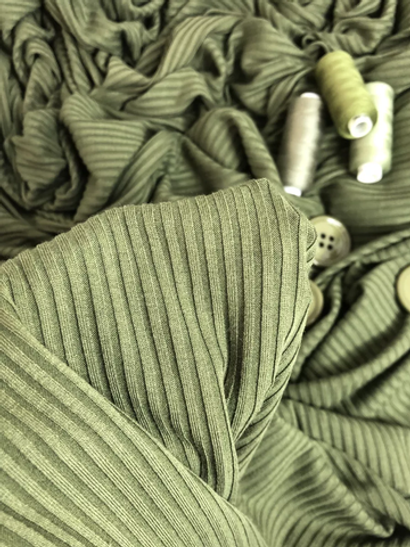 Трикотаж лапша, олива New Mars С06/08