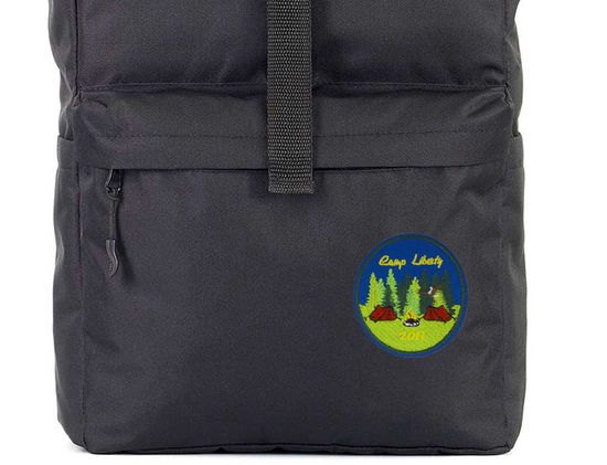 Нашивка термоаппликация на одежду и на рюкзак. Camp liberty, Походы, Путешествия