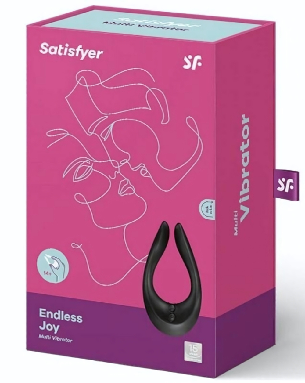 Чёрный многофункциональный стимулятор для пар Satisfyer Endless Joy (Цвет: черный)