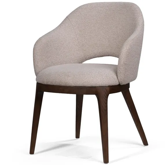 Стул Atros, орех, светлая обивка