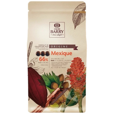 Шоколад темный 66% «Cacao Barry» Mexique 1 кг