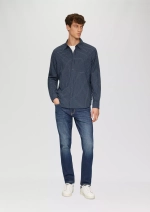 Клетчатая рубашка с воротником на пуговицах s.Oliver