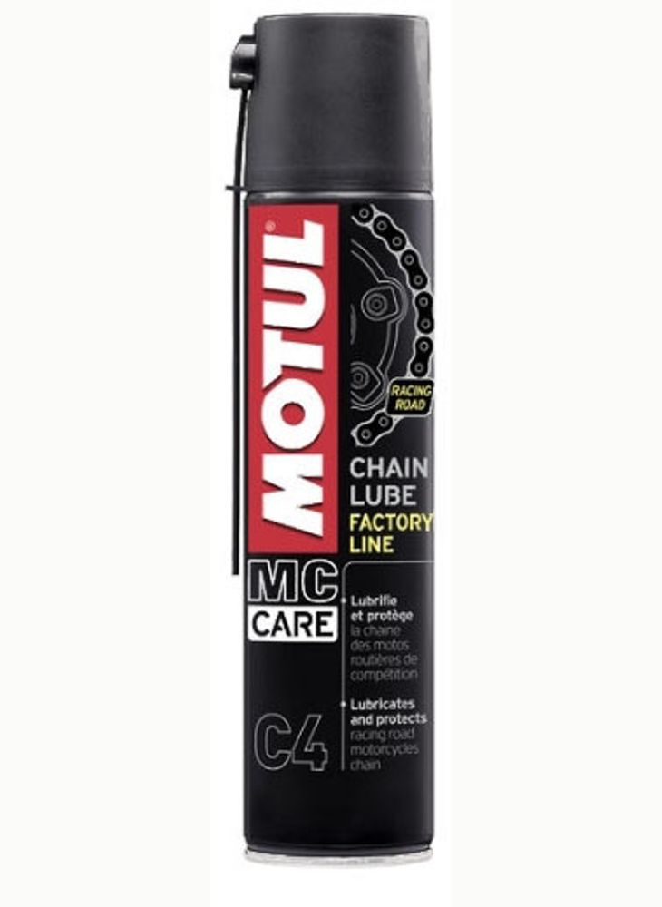 Смазка цепи Motul C4 Chain Lube FL (102983), 0,4 л, спрей