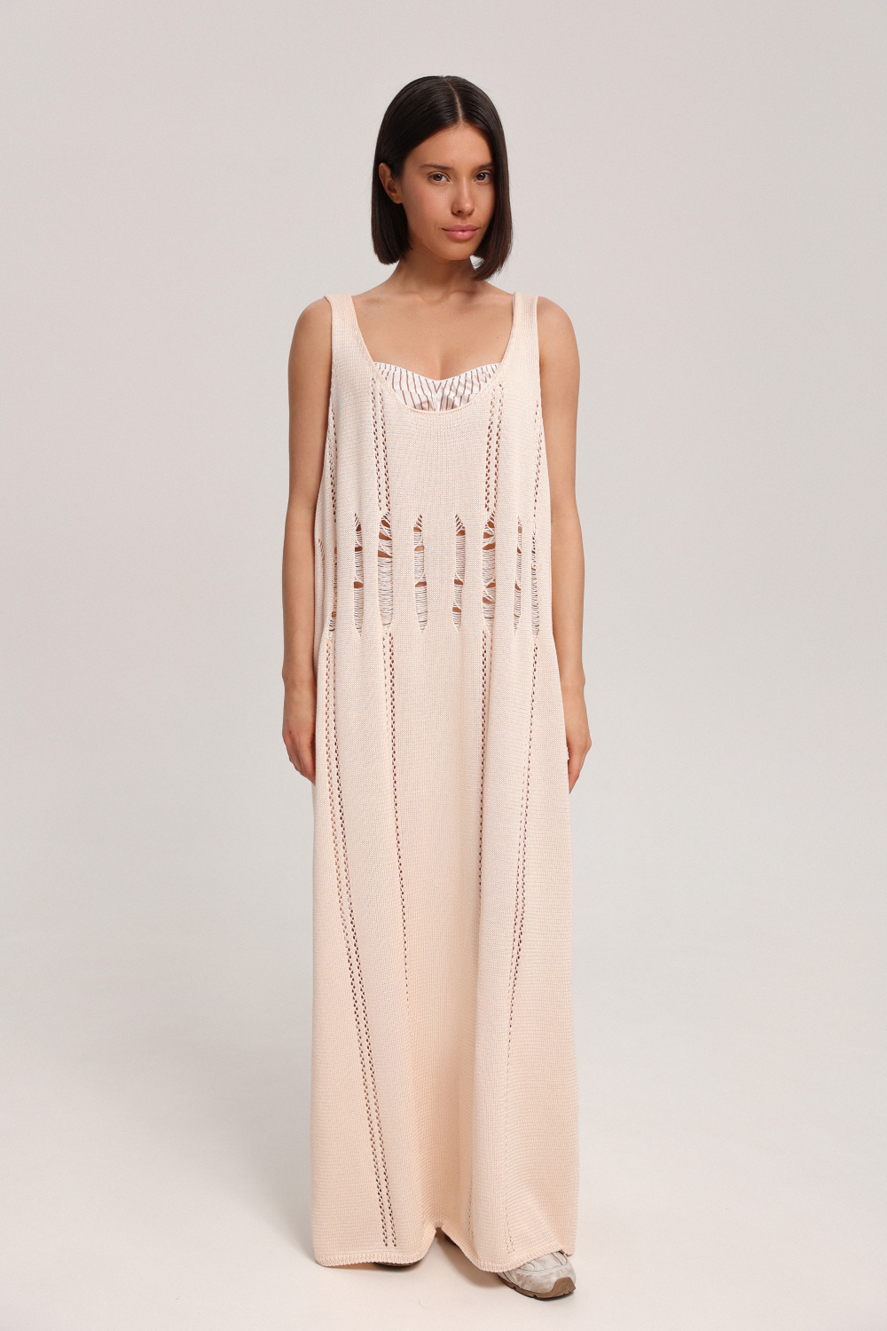 Платье-майка вязаное