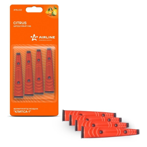 Ароматизатор на дефлектор  Клипса-1  Цитрусовый сад (AIRLINE)