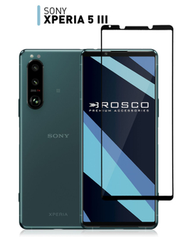 Защитное стекло ROSCO для Sony Xperia 5 III оптом (арт. 5(III)-FSP-GLASS-BLACK)