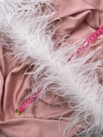 Боа страус 6 нитей белое