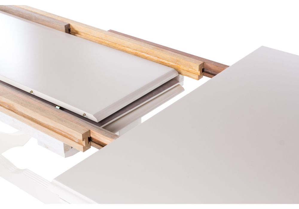 Стол раскладной Europa 160(276)х100х75 молочный