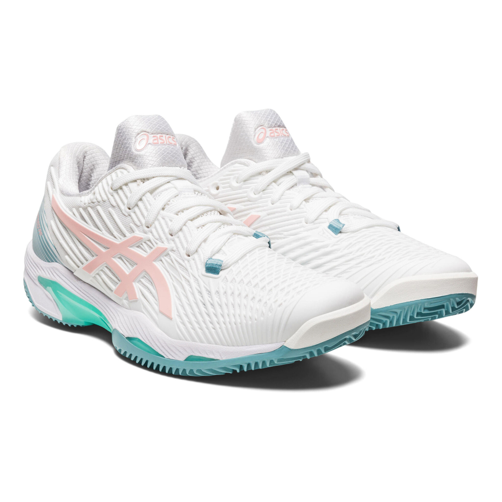 Женские теннисные кроссовки ASICS Solution Speed FF 2 Clay Court Shoe Women - White, Pink