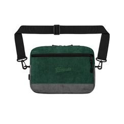 Сумка через плечо ТАЙНА L POST VNTG Вельвет т.изумруд/серый