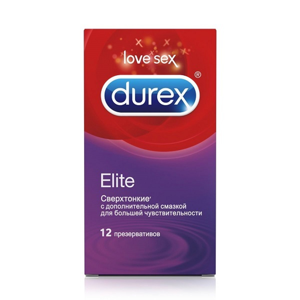 Сверхтонкие презервативы Durex Elite 12шт