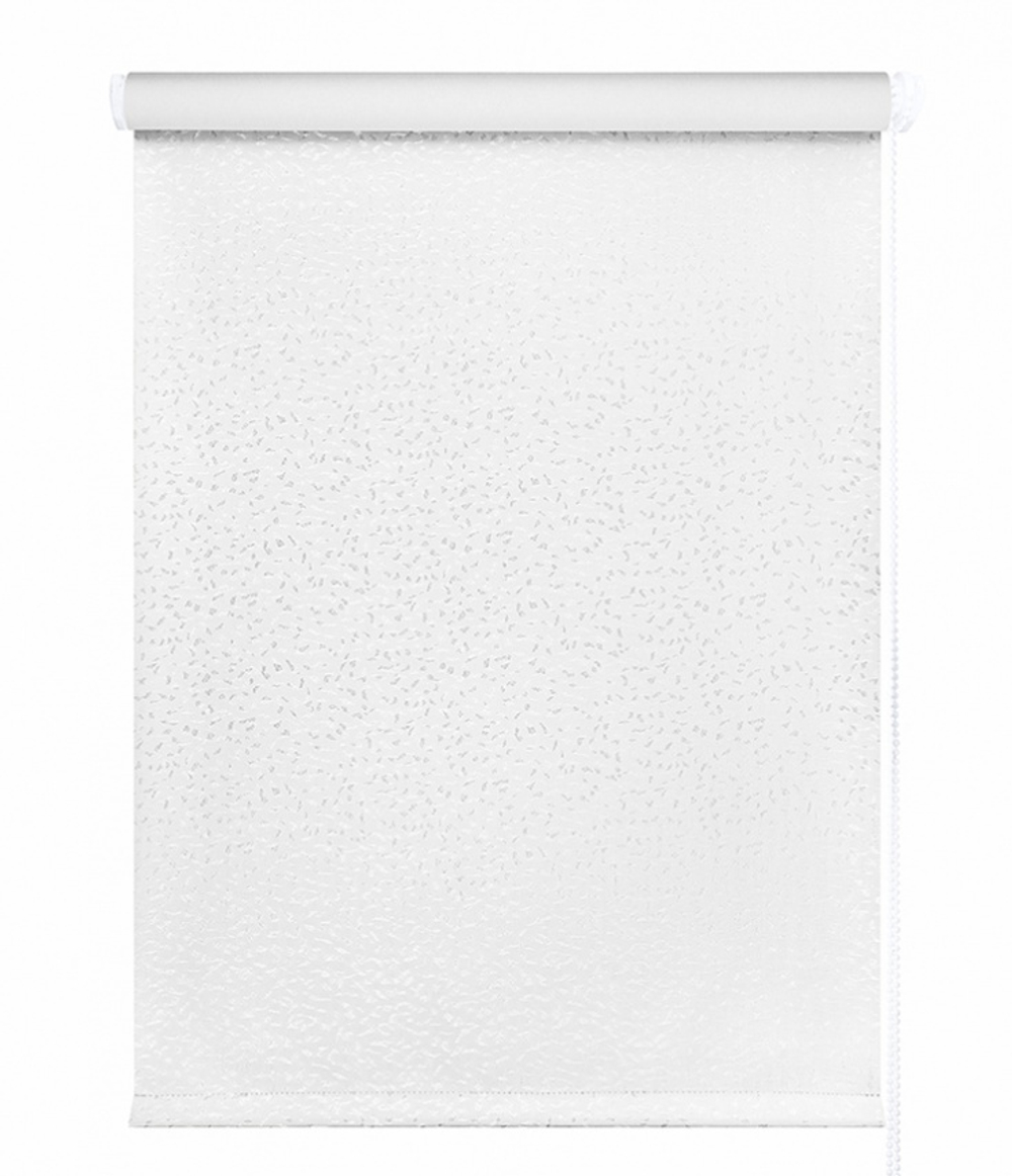 Рулонные шторы Кристалл блэкаут Белый