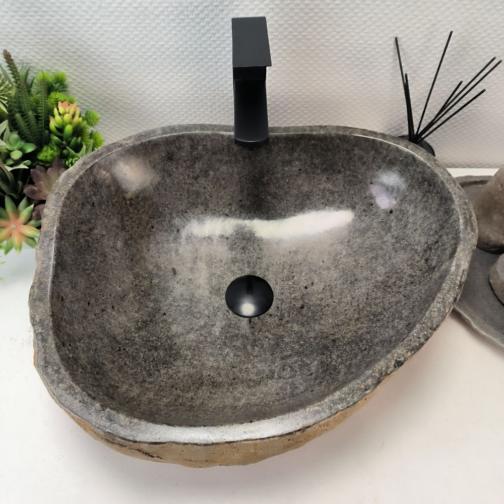 Раковина из речного камня RS-63447 (52*43*16) 0123