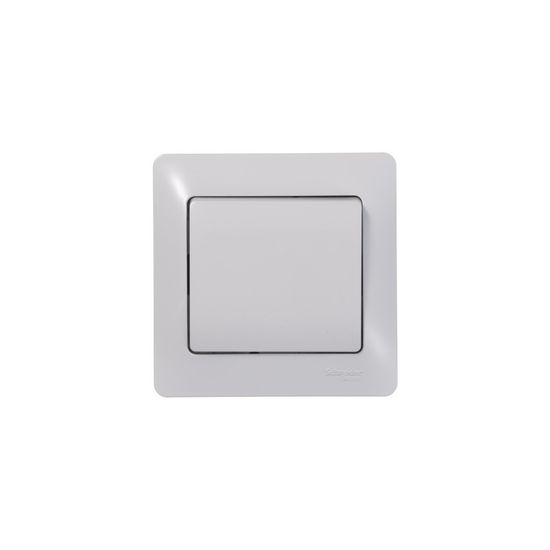 Кнопка нажимная 1-кл. СП Glossa 10А IP20 (сх. 1) 10AX механизм бел. SE GSL000115