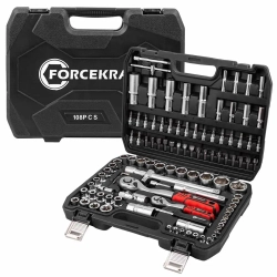 Набор инструментов 108пр. Profi 1/2'',1/4''(6гр.)(4-32мм) FORCEKRAFT FK-41082-5