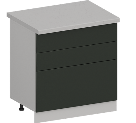 Кухня Модуль ШН3Я 800 Ликата / Насыщенно-зеленый