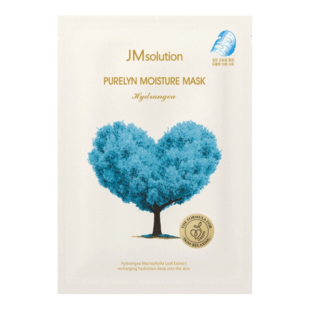 Тканевая маска с экстрактом гортензии JMSOLUTION Purelyn Moisture Mask Hydrangea