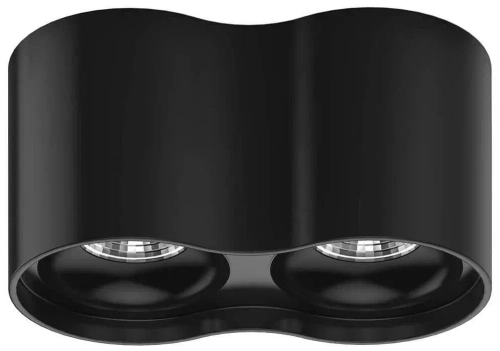 Св-к Gauss LED HD033 накладной двойной 24W (черный/черный) 3000K 180x100*100мм