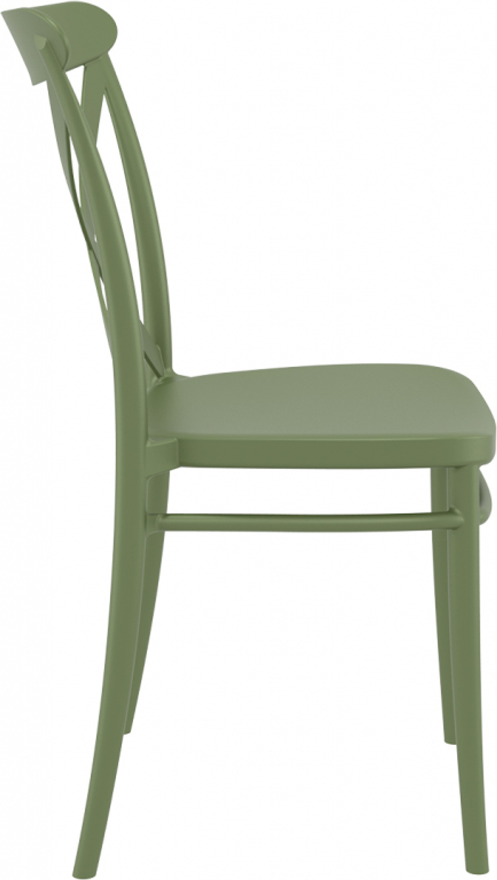 Стул пластиковый Siesta Contract Cross, оливковый