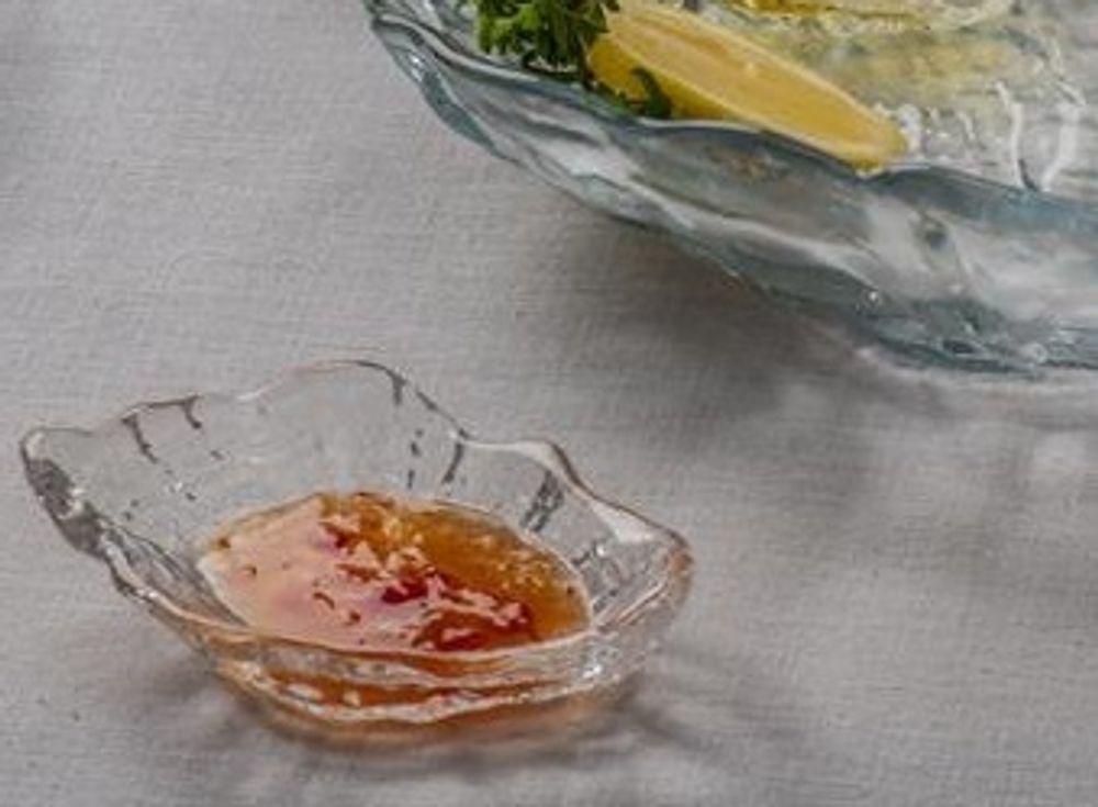 Соусник 12x7,5 см h 2 см, стекло, прозрачный, Mabel