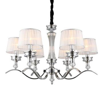 Люстра подвесная 6*Е14 OML-88403-06 хром Arosio Omnilux