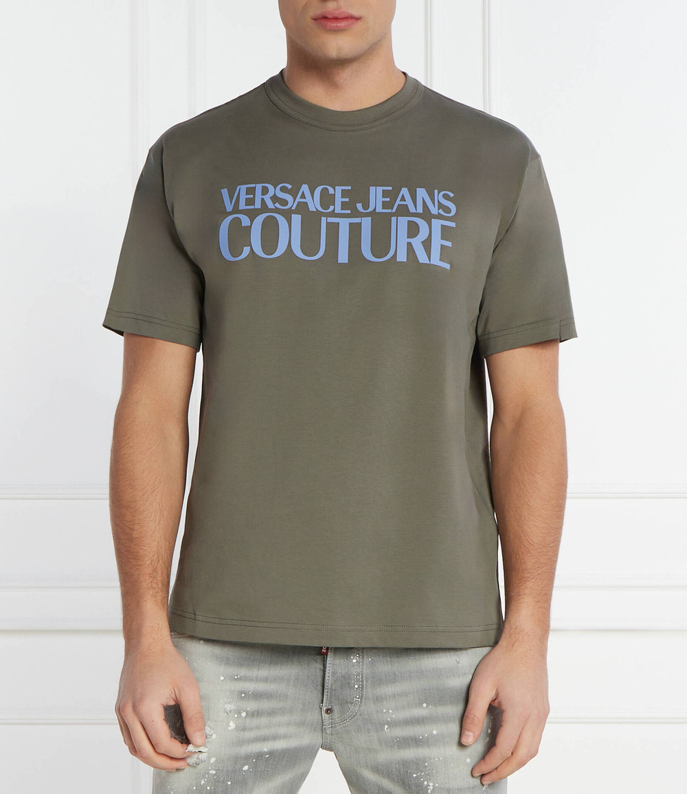 Футболка MAGLIETTA Versace Jeans Couture - хаки(76GAHG01CJ00G)