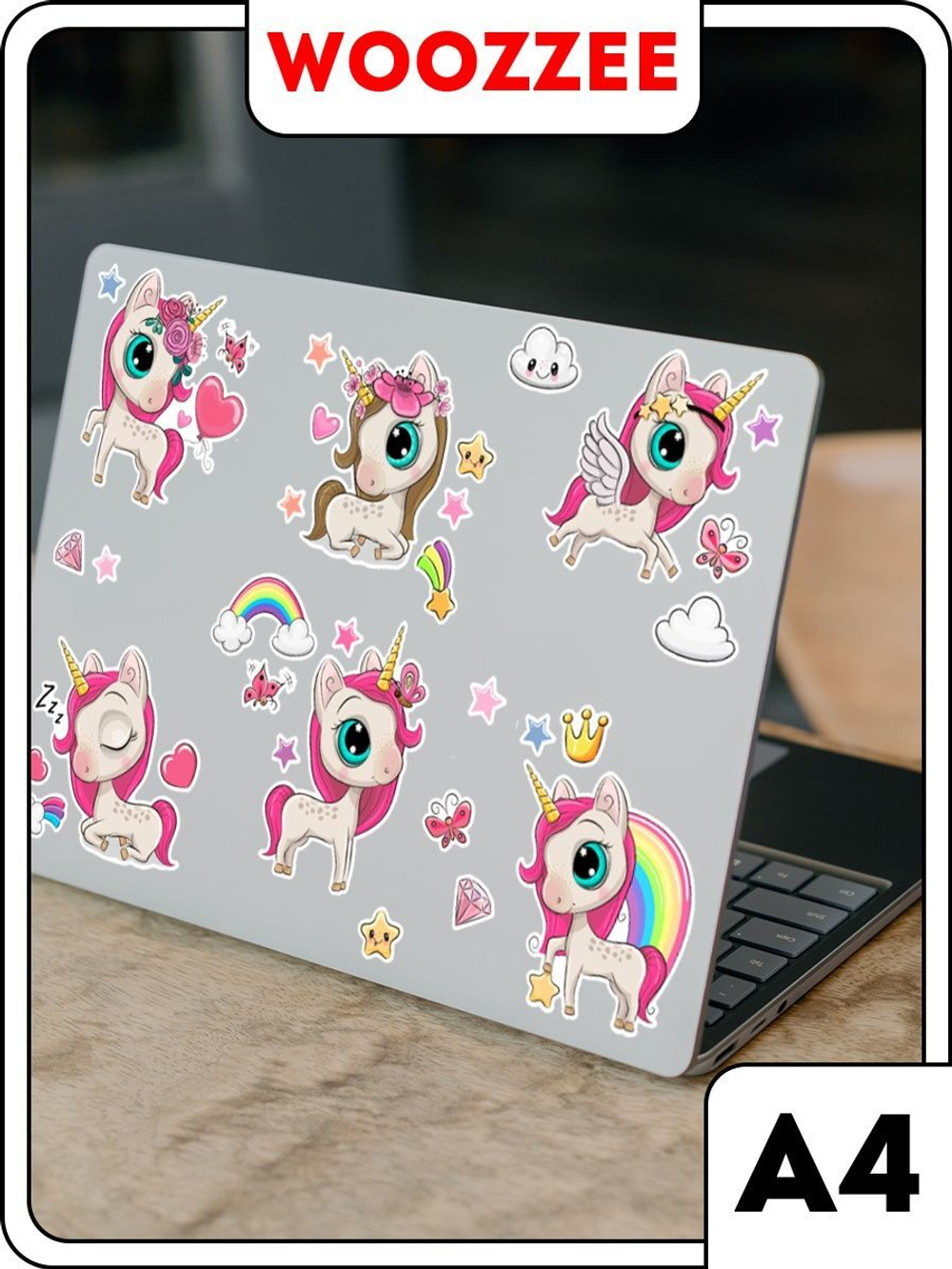 Наклейки-стикеры "Маленький единорожек"