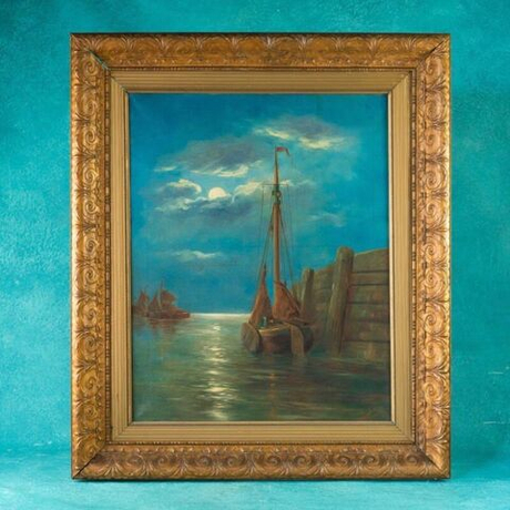 Винтаж: Картина «Морской Закат»