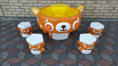 Стол песочница мишка