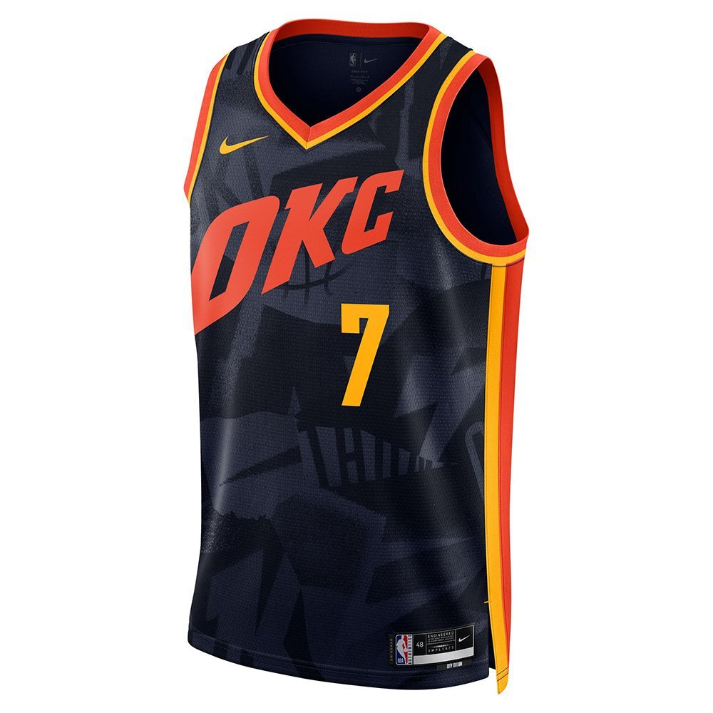 Nike Dri FIT NBA Swingman Jersey Chet Holmgren Oklahoma City Thunder 2023 24 City Edition Black 10 023 Basketball Store