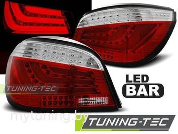 Задние фонари BMW E60 07-10 red white led bar
